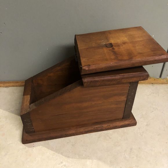 Antique /Vintage Wooden Recipe Box Card  COUNTRYSIDE Pioneer, organizer 11x6.5 - Picture 5 of 16